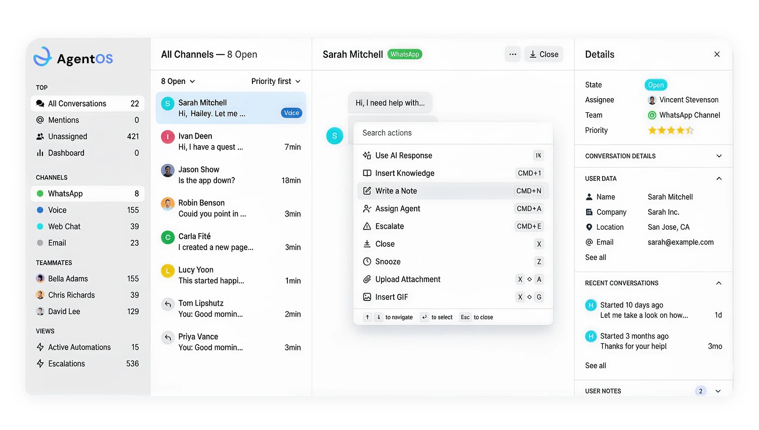 AgentOS — Enterprise AI Agents for Business Automation